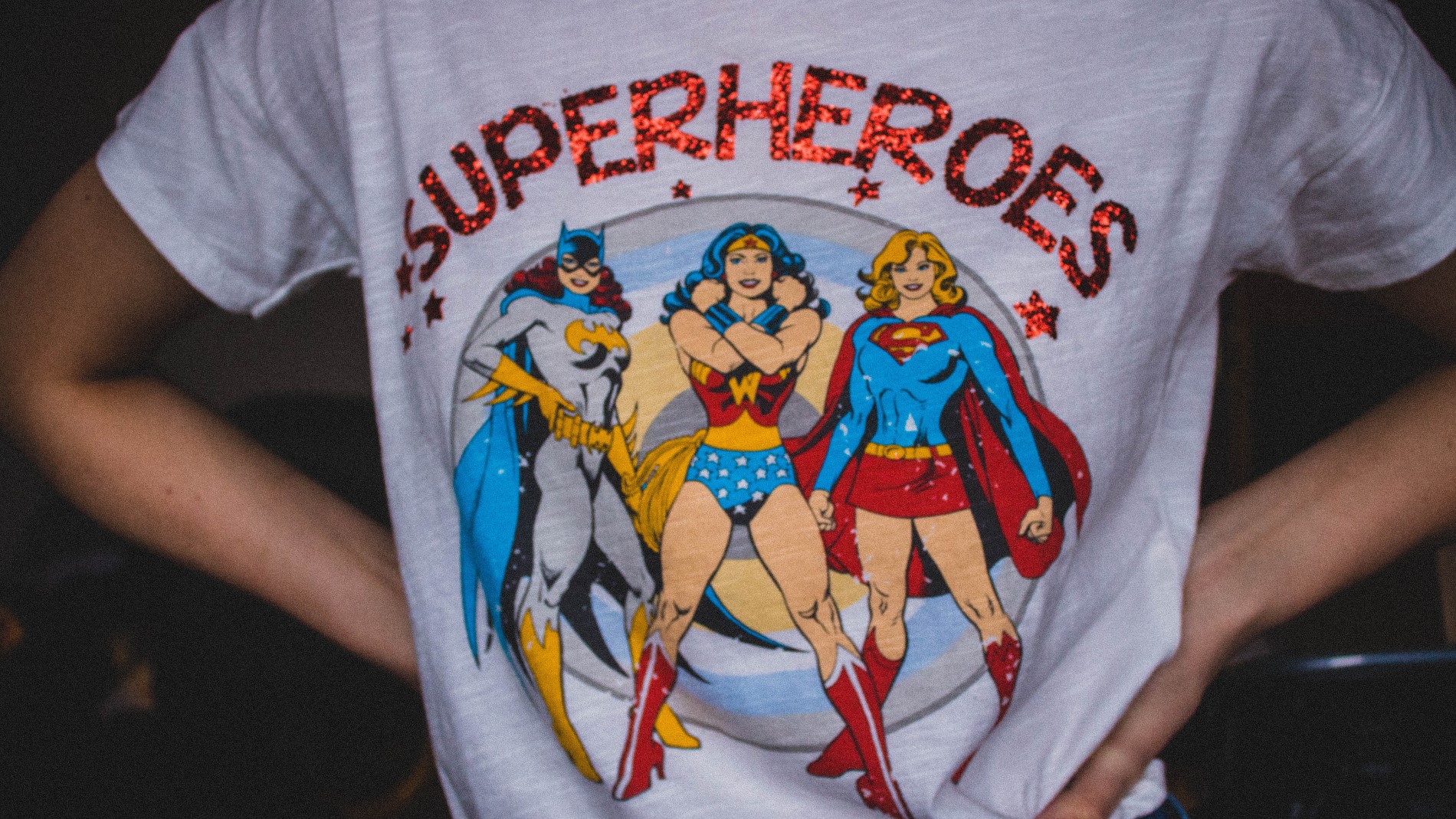 T-shirt met superhelden